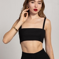 ALLA BLACK CROP TOP