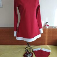 👑Стилна и удобна рокля в комплект с калци от рипс 🎅 