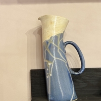 Авторски керамичен съд с дръжка – Емилия Милчева (Уникат)