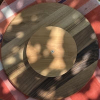 Дървено въртящо плато - малко