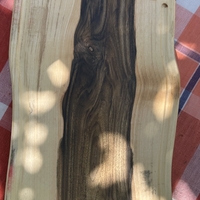 Дървена дъска за рязане с място за три солнички