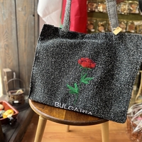 Тъкана чанта „Етно Роза“ с меланжирана текстура – модел „Heritage“