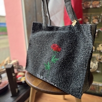 Тъкана чанта „Етно Роза“ с меланжирана текстура – модел „Heritage“