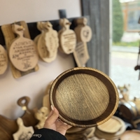 Ръчно изработена купа от масивен орех