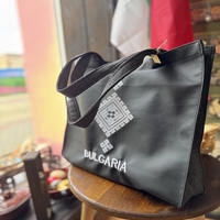 Луксозна чанта от еко кожа с българска шевица – модел 