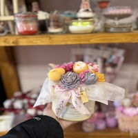 Ръчно изработен аранжиран букет от ароматни свещи – 