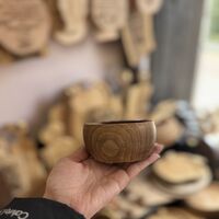 Дървена купичка орех