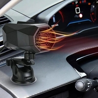 Автомобилна печка и вентилатор 12V, 150W – Духалка за кола с въртяща стойка 360°