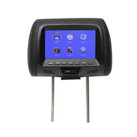 LCD-TFT headrest set with integrated monitor