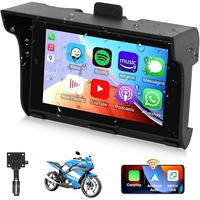 Безжичен CarPlay/AndroidAuto монитор с видеорегистратор за мотоциклет