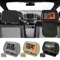 LCD-TFT headrest set with integrated monitor