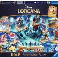 PRE-ORDER: Disney Lorcana -  Пъзел Glimmers of the Realm: Sapphire (1000 части)