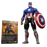 Marvel Legends Super Heroes MTG - Captain America Екшън Фигурка + фойл промо карта
