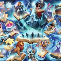 PRE-ORDER: Disney Lorcana -  Пъзел Glimmers of the Realm: Sapphire (1000 части)