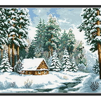 Заснежена хижа 1:4