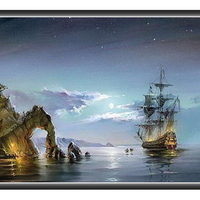 Кораб край скалите