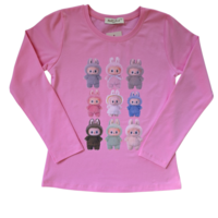 Детска блуза Лабубу в розов цвят