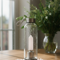 Бутилка за зареждане на вода с Розов Кварц