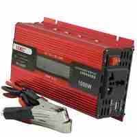 Инвертор на напрежение UKC KC-1000D, 12 волта, 1000 W, LCD дисплей