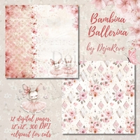 Bambina Ballerina - Digital Papers