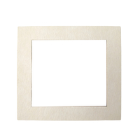 Chipboard silver rectangular frame