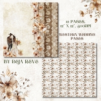 Western Wedding - Digital Papers