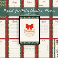 Digital Pages For Christmas Planner in English