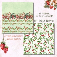 Strawberry Memories - Digital Papers