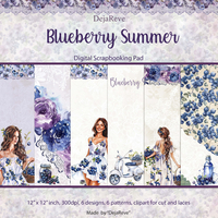 Дигитална хартия - Blueberry Summer