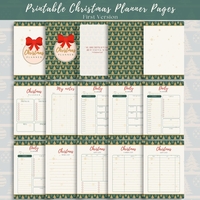 Digital Pages For Christmas Planner in English