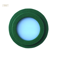 Shaker element with artificial leather, green color