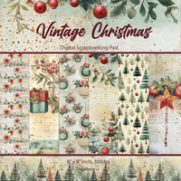 Vintage Christmas Digital Paper