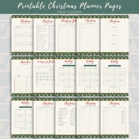 Digital Pages For Christmas Planner in English