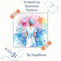 Medicine Seamless Patterns - Digital Papers