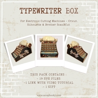 SVG Typewriter Box - in English