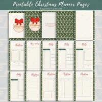 Digital Pages For Christmas Planner in English