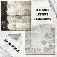 Grunge Letters Backgrounds - Digital Papers