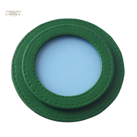 Shaker element with artificial leather, green color