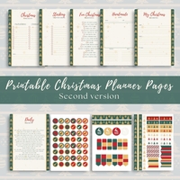 Digital Pages For Christmas Planner in English