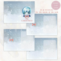 Digital Blue Christmas Card