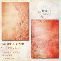 Дигитална хартия - Faded Laced Textures