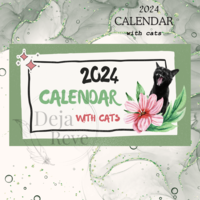 2024 Calendar with Cats