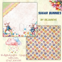 Sugar Bunnies - Digital Papers