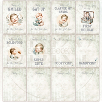 Baby Boy Milestone Cards - In English