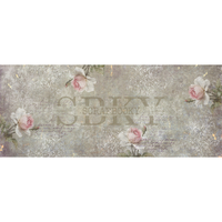 Bookbinding Canvas “Faded Roses & Letters” – 25x60 cm