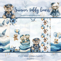 Summer Teddy Bears - Digital Papers