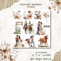 Western Wedding - Digital Papers