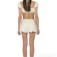 SATIN BALLOON SHORTS