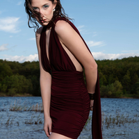 CARMEN DRAPED DRESS