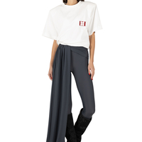 Stone grey bond pants